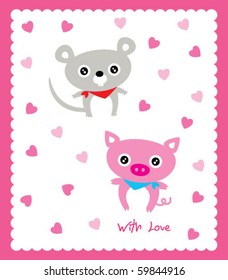 love pig with rat