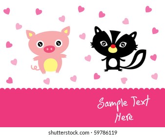 love pig and squirrel