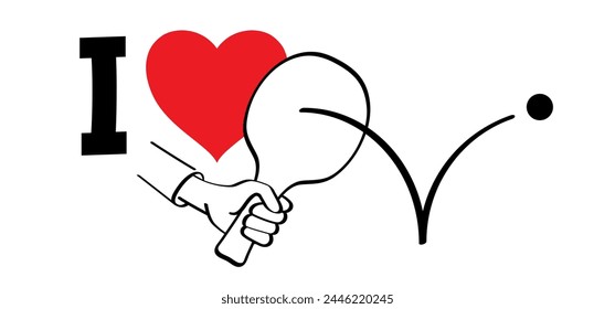 I love ping pong. World table tennis day, WTT. Table tennis player and paddle icon. Pingpong spots. Ping pong and bat and ball game. Ping pong rackets and balls. Table tennis racket, ball with paddle.