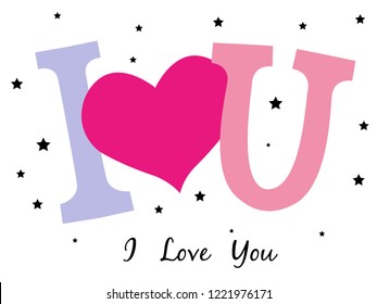 love pink heart girl tee illustration art vector 