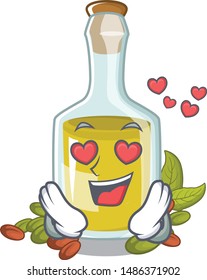 In love Pistachio oil in a character bottle