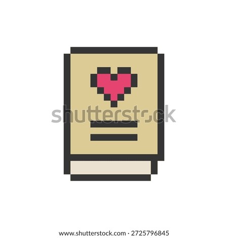 love pixel art retro shape