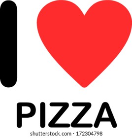 I Love Pizza font type