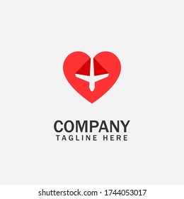 Plantilla de logotipo de Plano de Amor para Siempre
