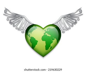 Love planet concept. EPS10 vector