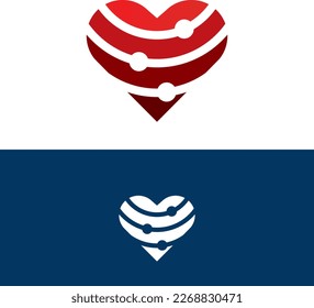 Love Planet Modern Logo Vector