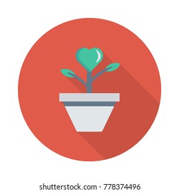 love plant circle flat 