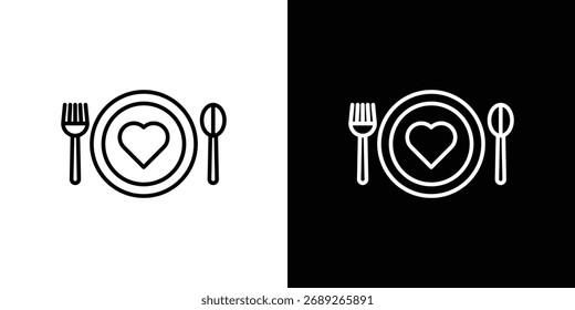Icono de la placa del amor Paquete de Vector editable del movimiento, conveniente para los Diseños web.