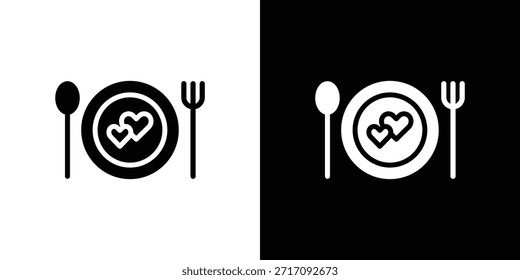 Diseño del Vector del conjunto del icono de la placa del amor para el concepto móvil y el Diseño web.