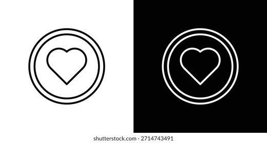 Ícone Love Plate. Ícones da Web lineares finos