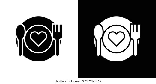 Love Plate, Symbol, Vektordesign-Element, Vektor eps 10
