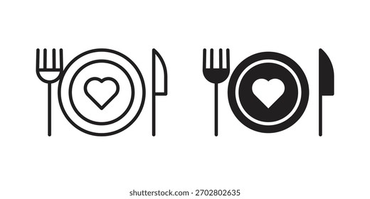 Elemento de diseño aislado de Vector de icono de placa de amor. EPS10