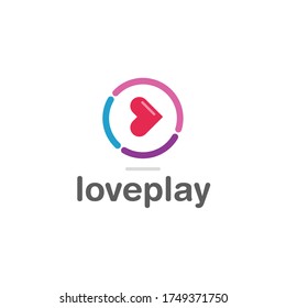 Love Play Simple Unique Icon Symbol Logo For Business Industry