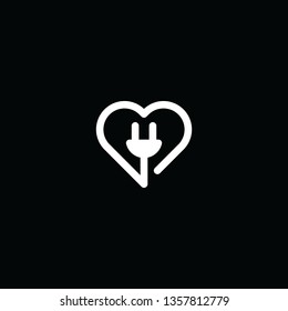 Love Plug Logo Template Vector