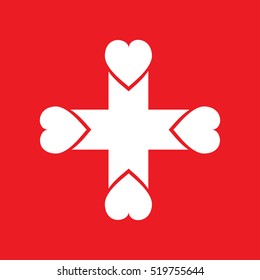 love plus Icon Vector Illustration