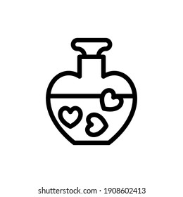 Icono de Love Poison en vector. Logotipo