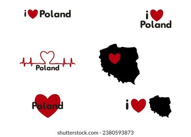 I love Poland. Patriotic Sublimation Bundle 