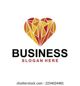 Logo-Design im Polygon-geometrischen Stil