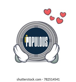In love populous coin character cartoon