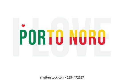 Ich liebe Porto Noro Typografische Gestaltung