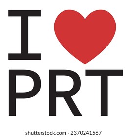 I love Portugal typography vector