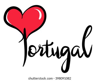 I Love Portugal - Vector Graphic