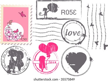 love postage set