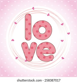 love postcard design, vector illustration eps10 graphic 