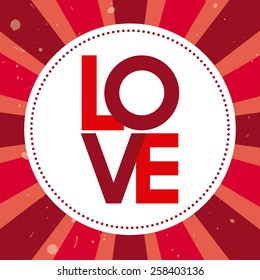 love postcard design, vector illustration eps10 graphic 