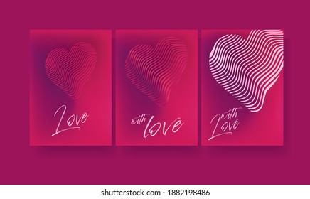 Postal de amor, Día de San Valentín, banner web