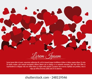 love poster design, vector illustration eps10 graphic 