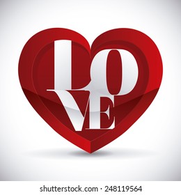 love poster design, vector illustration eps10 graphic 