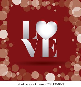 love poster design, vector illustration eps10 graphic 