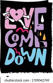 Love poster spring colors happy cheerful social kids black true colors velvet blue pink
