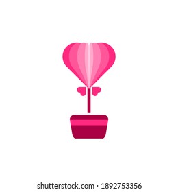 Plantilla de vectores de ilustraciones de ollas de amor