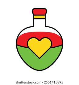 Love Tränk Flasche Umriss Design 