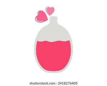 Love Potion Bottle Valentine Background