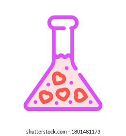 love potion color icon vector. love potion sign. isolated symbol illustration
