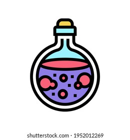 vector de icono de color de la poción de amor. signo de poción de amor. ilustración de símbolo aislado