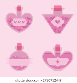 Love Trank Elixier Symbole für Videospiele