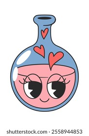 Love potion flask groovy character