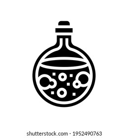 love potion glyph icon vector. love potion sign. isolated contour symbol black illustration