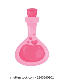 love potion with hearts icon