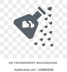 Love Potion icon. Love Potion design concept from Wedding and love collection. Simple element vector illustration on transparent background.
