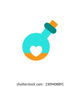 Love potion icon. Element of Valentine day icon for mobile concept and web apps. Detailed love potion icon can be used for web and mobile