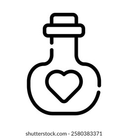 Love Potion Icon in Line Style