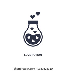 love potion icon. Simple element illustration from birthday party and wedding concept. love potion editable symbol design on white background. Can be use for web and mobile.