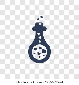 Love Potion icon. Trendy Love Potion logo concept on transparent background from Birthday party and wedding collection