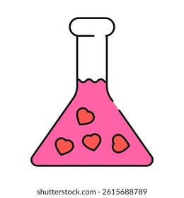 love potion line icon vector. love potion sign. isolated symbol illustration