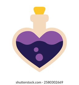 Love potion mystic elixir bottle isolated vector